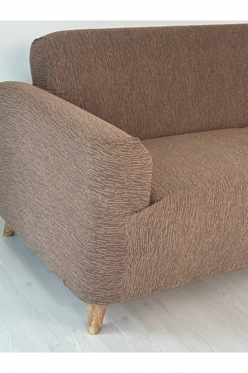 Lastikli Koltuk Örtüsü Jakarlı Düz Desen 3-3-1-1 Lastikli Kanepe Örtüsü, Giydirme Koltuk Kılıfı Takımı