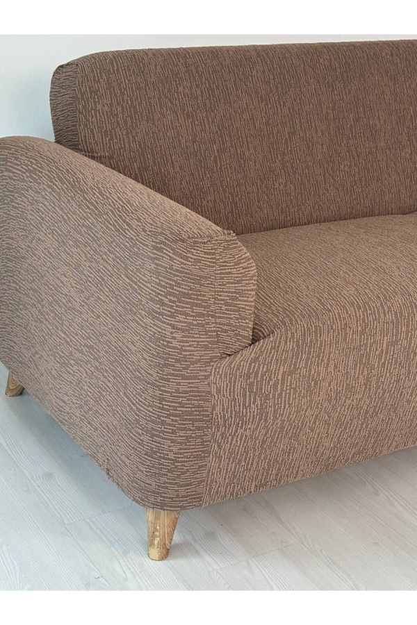 Lastikli Koltuk Örtüsü Jakarlı Düz Desen 3-3-1-1 Lastikli Kanepe Örtüsü, Giydirme Koltuk Kılıfı Takımı