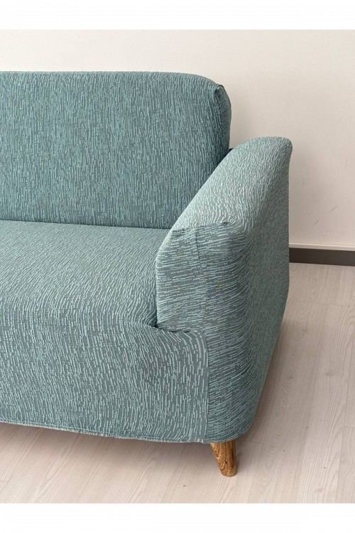 Lastikli Koltuk Örtüsü Jakarlı Düz Desen 3-3-1-1 Lastikli Kanepe Örtüsü, Giydirme Koltuk Kılıfı Takımı