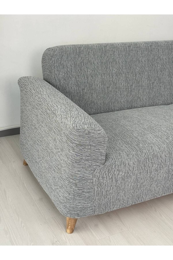 Lastikli Koltuk Örtüsü Jakarlı Düz Desen 3-3-1-1 Lastikli Kanepe Örtüsü, Giydirme Koltuk Kılıfı Takımı