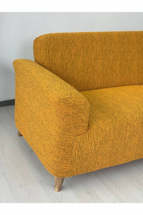 Lastikli Koltuk Örtüsü Jakarlı Düz Desen 3-3-1-1 Lastikli Kanepe Örtüsü, Giydirme Koltuk Kılıfı Takımı