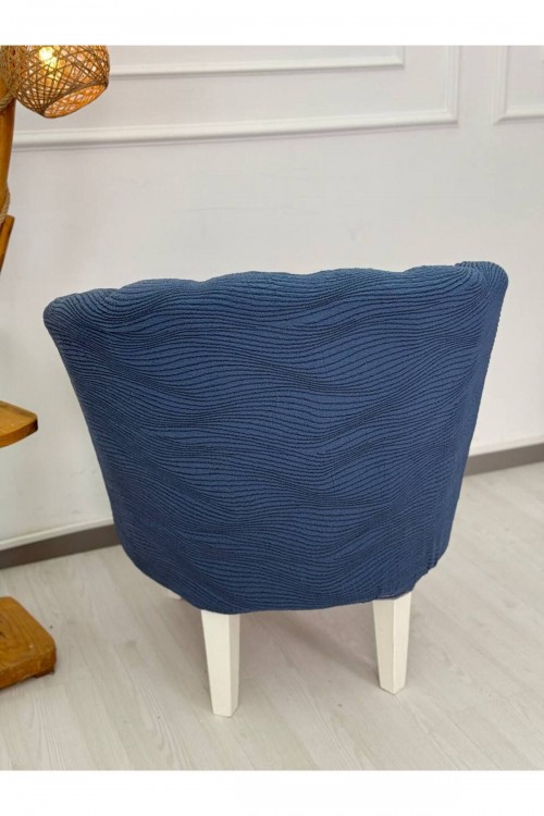 Krokan Kumaş Tekli Midye/Papatya Koltuk Kalıbı Koltuk Örtüsü