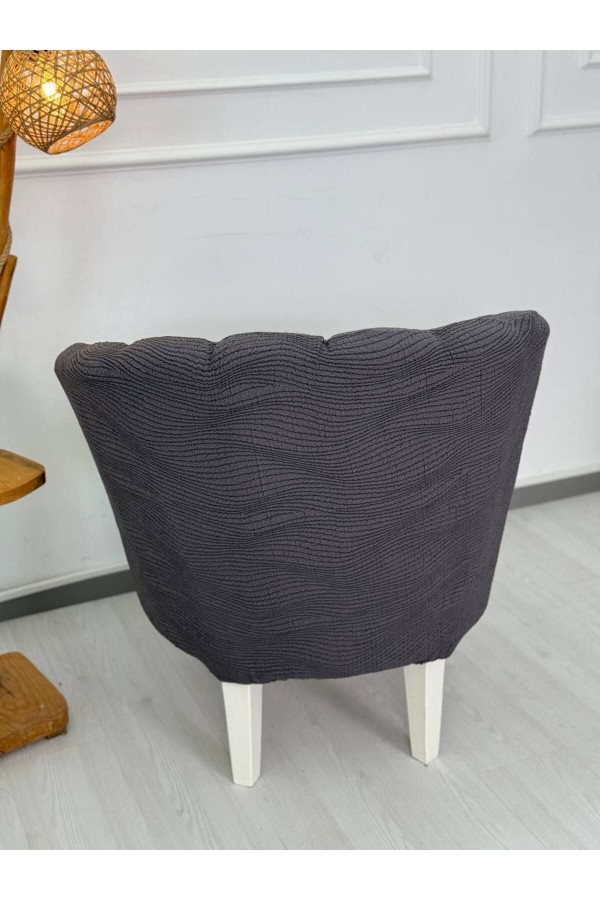 Krokan Kumaş Tekli Midye/Papatya Koltuk Kalıbı Koltuk Örtüsü