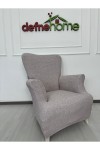 Döşemelik Kumaş Düz Keten Lastikli Kayma Yapmayan 3311 Takım Koltuk Örtüsü