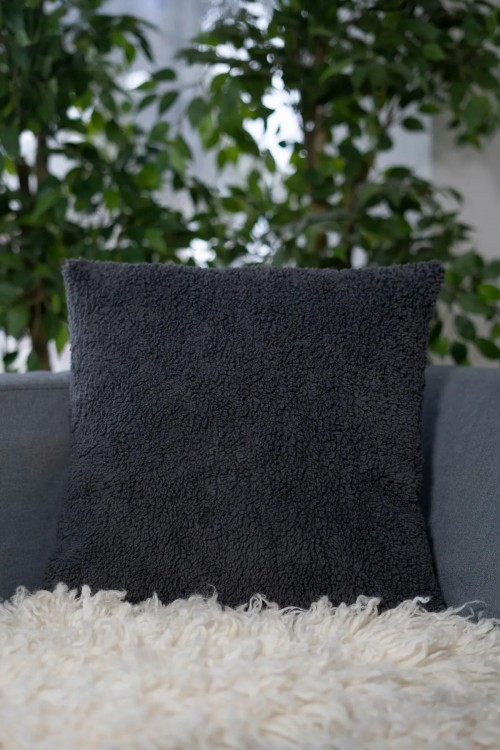 Peluş Teddy Puffy Dekoratif Dekoratif Hediyelik Kırlent - Yastık Kılıfı